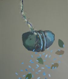 Ursula Krämer, ›Im Wandel‹, 2022,  	Acryl, Öl/Lwd., 140 x 120 cm
